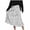 A Gray, variant on Women's Summer Midi Skirts Elastic High Waist Flowy Casual Summer Trendy Printed Boho Beach Vacation Skirt