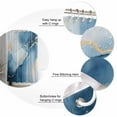 thumbnail image 5 of Blue Marble Shower Curtain Set ，Waterproof Fabric Shower Curtains Gradient Gold Fluid Texture Abstract Art Shower Curtains for Bathroom,Bathroom Decor 36"x72", 5 of 6