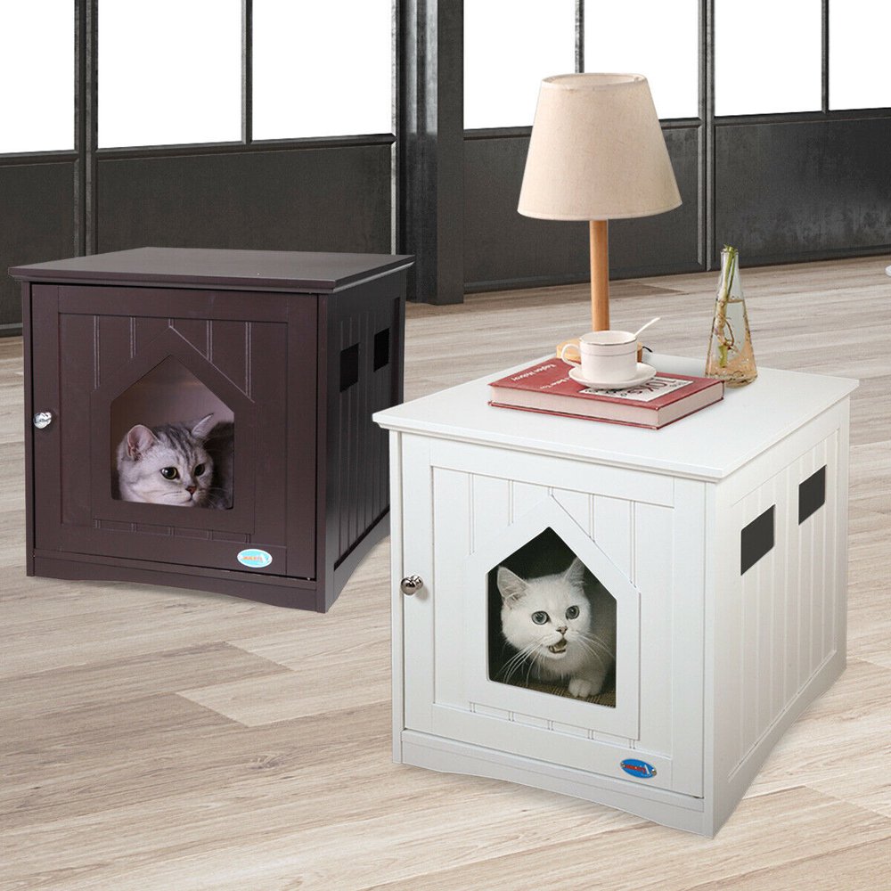 Veryke Cat Houses, Cat Shelter, Pet House Ottoman, Multipurpose Cat or