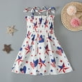 thumbnail image 6 of Bouanq 4th of july baby girl outfits Stripe Dress Independence Day Outfits Kids Patriotic Clothes July 4th Toddler Girls Stripe Dress 1- 6 Years, 6 of 7