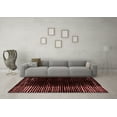 thumbnail image 3 of Ahgly Company Indoor Square Abstract Red Modern Area Rugs, 7' Square, 3 of 4
