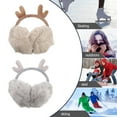 thumbnail image 2 of LABSERRON Plush Ear Muffs for Women Snowboarding 2Pcs 9.1x7.1in, 2 of 10
