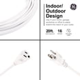 thumbnail image 3 of Cable de extensión GE, impermeable, resistente, 13 A, 125 V, 20 pies, 3 of 6