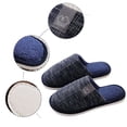 thumbnail image 4 of House Slippers for Men Thick Memory Foam Slip On House Shoes Warm Relaxation Non Slip Comfortable Casual Indoor Outdoor Mens Slipper Size 47, 4 of 9