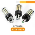 thumbnail image 5 of Skksst E14 15W LED Corn Light Bulb Warm White Aluminum Radiator COB Lamp Bulb, 5 of 7