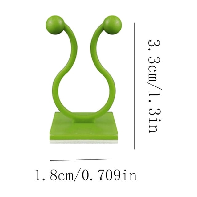 Dispositif de Fixation pour Roses Vertes, Boucle Adhésive Non Perforée pour Plantes Vertes