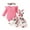 Hot Pink, variant on Zanarzt Baby Girl Outfit Baby Girl Clothes Cute Long Sleeve Romper Adjustable Floral Overall Dress Headband 3PCS Red,9-12 Months