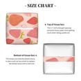 thumbnail image 4 of Honeii 's Strawberry for Leather Square Tissue Box Cover Holder: A Stylish Organizer for Tabletops, Bathrooms, Cars & Offices, 4 of 5