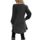 thumbnail image 5 of Vestido de manga larga con botones laterales para mujer: cuello redondo, largo hasta la rodilla, bolsillos, tejido de poliéster, tallas S-XXL para otoño/invierno, 5 of 6