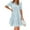 Light Blue-A2, variant on Lodgix Eyelet Summer Dresses for Women Mini Casual Hollow Out Short Sleeve Lace Tiered V Neck Shift Dress with Pockets Green-L