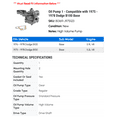 thumbnail image 2 of Oil Pump 1 - Compatible with 1975 - 1978 Dodge B100 Base 1976 1977, 2 of 2
