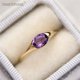 thumbnail image 2 of Anillos De Compromiso De Oro Morado De 18 Quilates Moda Anillo De Dedo Mujeres Accesorios De Joyería De Boda, 2 of 3