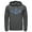 Charcoal Heather, variant on Men's Batman Logo Digital Wing Pull Over Hoodie Black Small