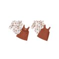 thumbnail image 2 of Cjfdfy Newborn Baby Girl Thanksgiving Outfit Turkey Print Long Sleeve Romper And Little Turkey Corduroy Overall Dress Infant Cute My First Thanksgiving Fall Winter Clothes 0-18M, 2 of 9