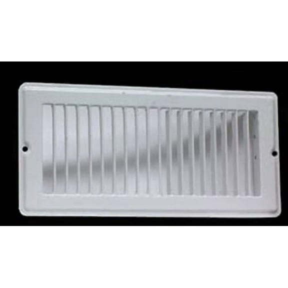 AP Products 013-627 White 4 inch x 10 inch Floor Register with Damper