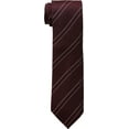 thumbnail image 2 of Kenneth Cole Mens Classic Stripe Self-tied Necktie, Red, One Size, 2 of 3