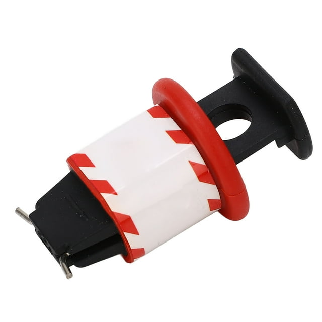Electrical Air Breaker Switch Handle Lockout, Easy Installation 8mm Lock Hole Diameter Safety PA Pin Out Standard Circuit Breaker Lock for Miniature Breaker