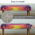 thumbnail image 5 of Whosucclay Palm Tree Seagull Sunset Print Rectangle Bench Slipcover Stretch Benches Protector Kitchen Benches Covers Removable Bench Seat Cushion Slipcovers for Dining Room, Living Room, Bedroom, 5 of 7
