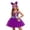Purple, variant on Girls Cute Cat Superhero Tutu Dress – Versatile 4-Piece Party Outfit for Kids in Sizes XS to XXL, Soft Polyester cosp^lay Cos-tume Set