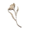 thumbnail image 2 of Broche grande de metal con forma de flor, estilo ramillete, decorativo, exagerado, para mujeres y hombres. plata, 2 of 8