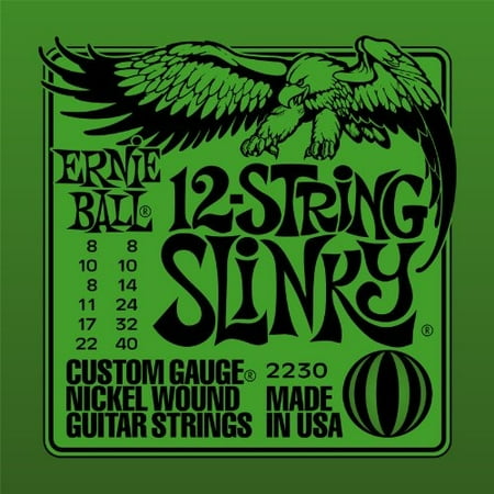 Nickel 12 String Slinky - Ernie Ball 2230E 12 String Slinky - Nickel Wound 08-40