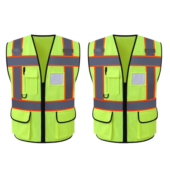 Chaleco de seguridad reflectante Zulema con cremallera 2 piezas