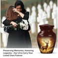 thumbnail image 4 of JAGASY Deer Urns for Human Ashes Adult Male - Brown Small Urn for Ashes for Women - Deer Hunting Cremation Urns - Forest Tree Decorative Tiny keepsake Urn for Mom & Dad - (3 Inch), 4 of 7