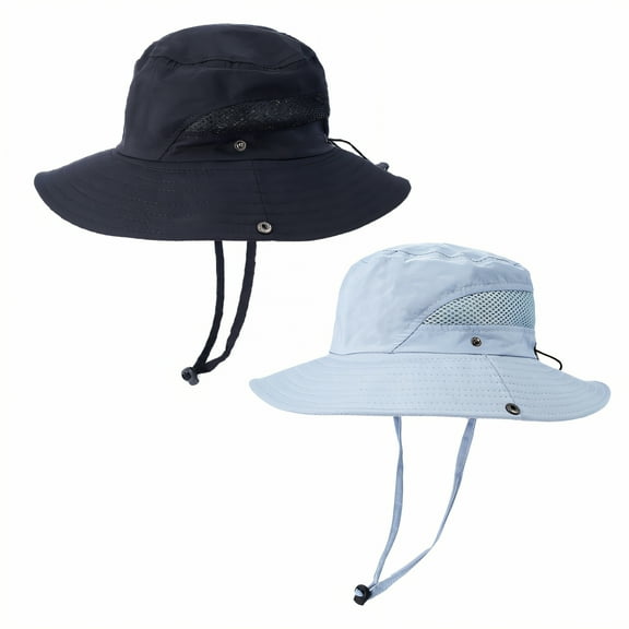 TELOLY 2Pcs Baby Sun Hat,Rain-Resistant and Keeps Dry Baby Boy Sun Hat,Lightweight Material with Good Ventilation Kids Sun Hat,Multicolor,Child