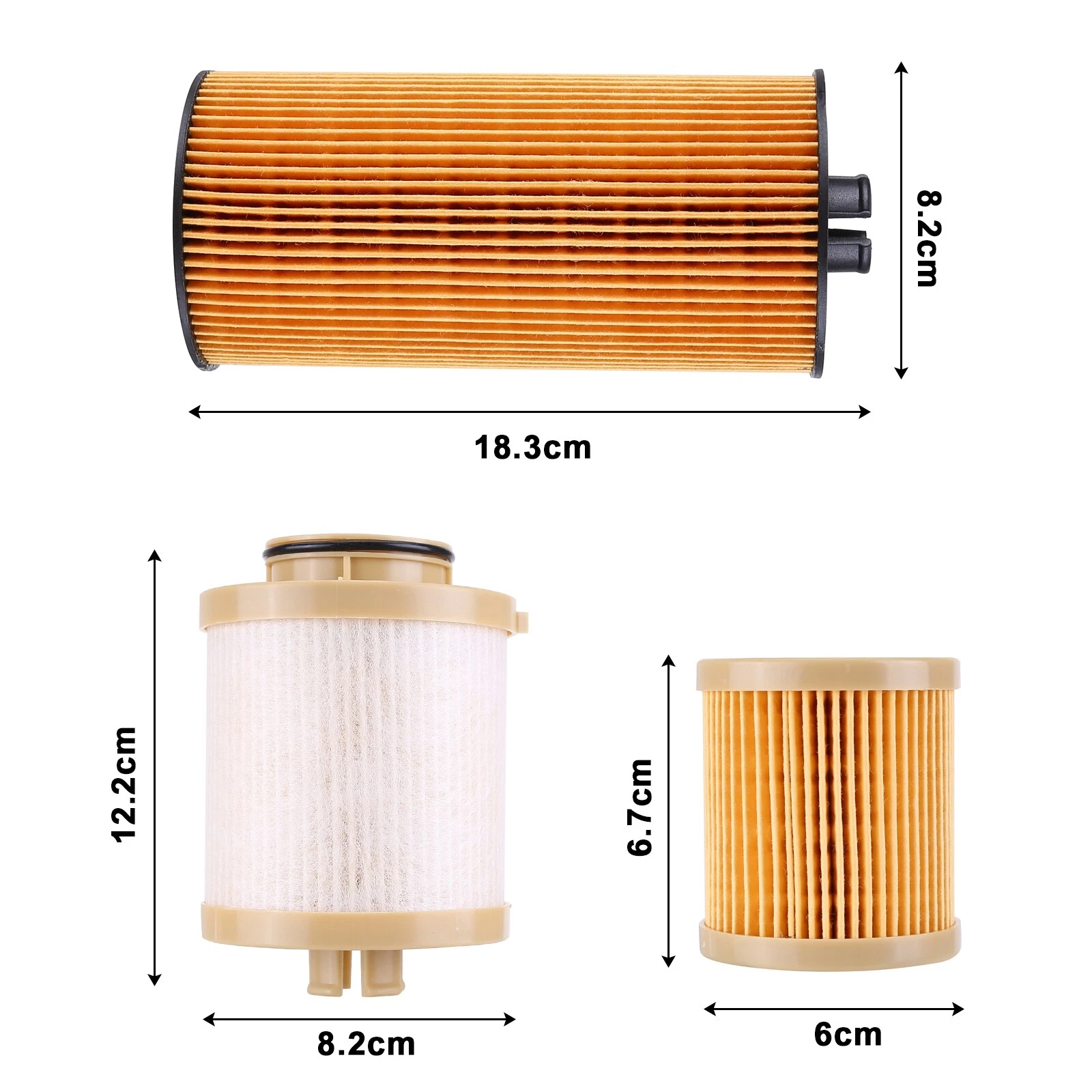 One Set 6.0L FD4616 FL2016 Motorcraft Powerstroke Diesel Oil & Fuel Filter Kit