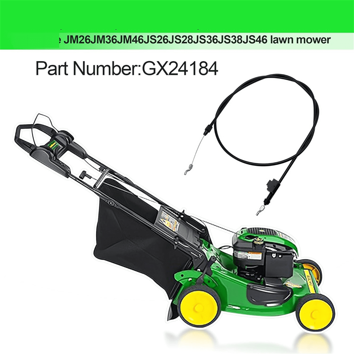 GX24184 Cable for Compatible with Model JS26 JS28 JS36 JS38 JS46 JM26 JM36 JM46 Push Lawn Mower Walmart