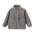 thumbnail image 3 of Otqutp Teens Girls Fleece Jacket Trendy Sherpa Furry Jackets Mock Neck Zip Up Fall Winter Cozy Warm Fuzzy Coat with Pockets, 3 of 3