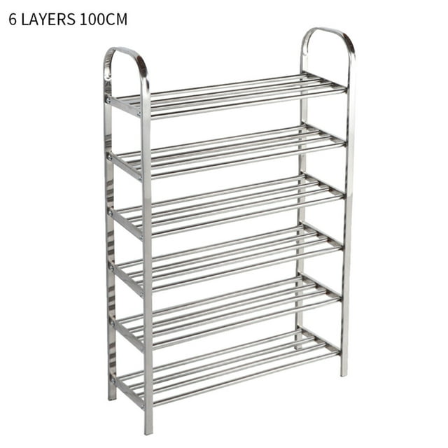 yingyy 6-Tier Shoes Rack Organizer Multi-layer Stainless Shoe Storage Shelf for Living Room Doorway No.14