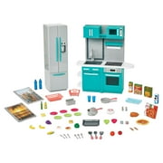 My Life As Full Kitchen Playset with Light & Sound for 18” Doll, Turquoise, New, Ages 5+, 64 items included