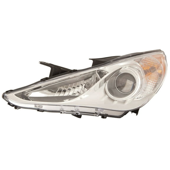 KAI New CAPA Certified Standard Replacement Driver Side Headlight Assembly, Fits 2011-2014 Hyundai Sonata
