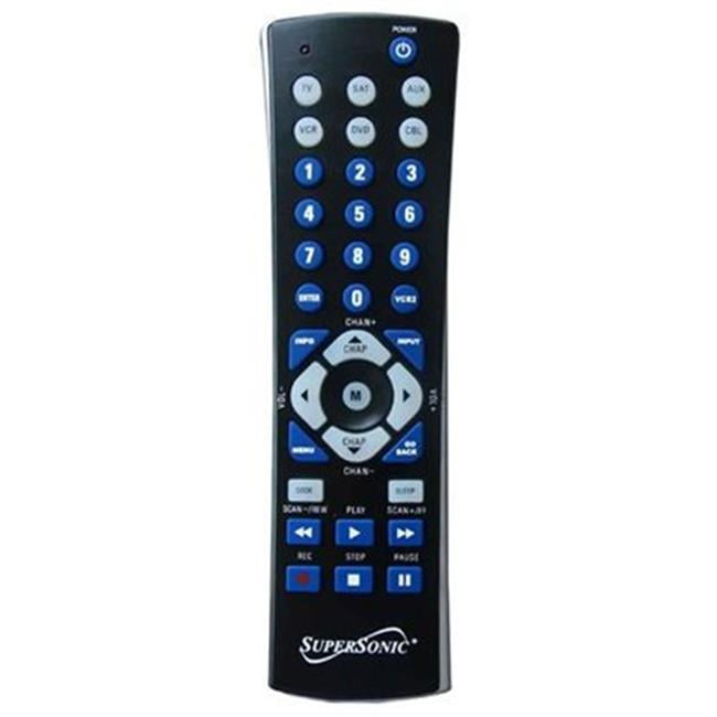 Universal Remote for 6 Components Black