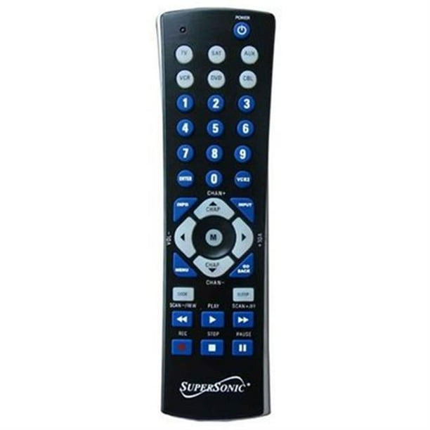 Universal Remote for 6 Components Black