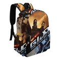 thumbnail image 2 of G.I. Joe-theme Backpack, Campus style schoolbag Bookbag with Adjustable Shoulder Straps And Large Zip Compartment, Unisex Travel Bags.42x30x15cm, 2 of 6