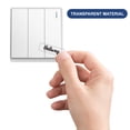 1 Set PVC Self-Adhesive Stickers Writable Label Stickers Rectangle ...
