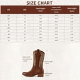 thumbnail image 3 of Ecetana Cowboy Boots for Women Wide Calf Embroidered Western Cowgirl Boots, 3 of 7