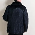 thumbnail image 3 of ZVNAΖH Men's Faux Fur Coat Warm Thick Fluffy Jacket Faux Fur Outwear Cardigan Overcoat Winter Coat, 3 of 3