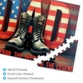 thumbnail image 4 of 500 Piece Jigsaw Puzzle For Adults American Flag Veteran Boots Challenging And Relaxing Patriotic Puzzle Great Gift For Dad Veterans Day Or Father'S Day 20.5X15In, 4 of 6