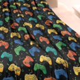 thumbnail image 3 of Multicolor Controllers Games Icons Black Pattern Blanket,Comfortable Soft Flannel Throw Blanket,All Season,Warm Lightweight Blankets for Sofa Bed Couch Living Room Chair,40"x50", 3 of 4