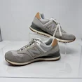 thumbnail image 2 of New Balance 574 Core Sneakers Mens 8 Gray Tan Suede Mesh Retro Running, 2 of 5