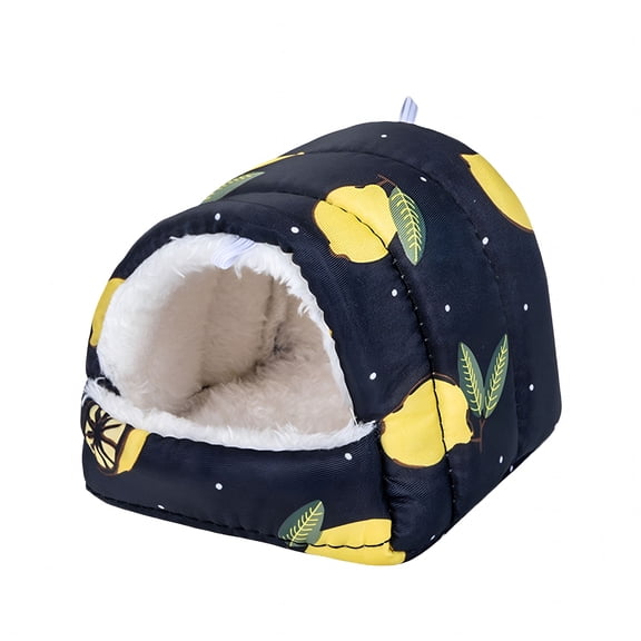 ACDANC Guinea Pig House Bed Cozy Hamster Cave Large Hideout for Dwarf Rabbits Hedgehog Bearded Dragon Winter Nest Hamster Cage Accessories