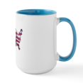 thumbnail image 2 of CafePress - Bald Eagle Over American Flag Large Mug - 15 oz Ceramic Large White Novelty Mug, 2 of 4
