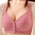 thumbnail image 2 of OVAFBAU Bras for Women Supportive Seamless Push Up Bra T-Shirt Bra Plus Size Wireless Bra Front Closure Push Up Breath Adjust Tank Women Underwears, 2 of 9