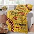 thumbnail image 3 of Baseball Softball Throw Blanket Ultra Soft Cozy Plush Christian Sports Flannel Fleece Blankets Lightweight Fuzzy Warm Boys Girls Party Blanket Religious Gifts for Women Bed Couch Sofa Kids 80"x60", 3 of 6