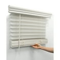 thumbnail image 3 of Cordless 2" Faux Wood Blinds, Venetian Horizontal Blinds Window Partial Inside Mount White, 33.5" W x 60" H, 3 of 7