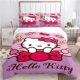 thumbnail image 3 of Cartoon Hello Kitty Pattern Quilt Cover Without Filling Pillowcase Bedding Sets Christmas Gift, 3 of 29