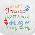 thumbnail image 4 of Inktastic Civil Engineer Like Daddy Boys or Girls Baby Bib, 4 of 4